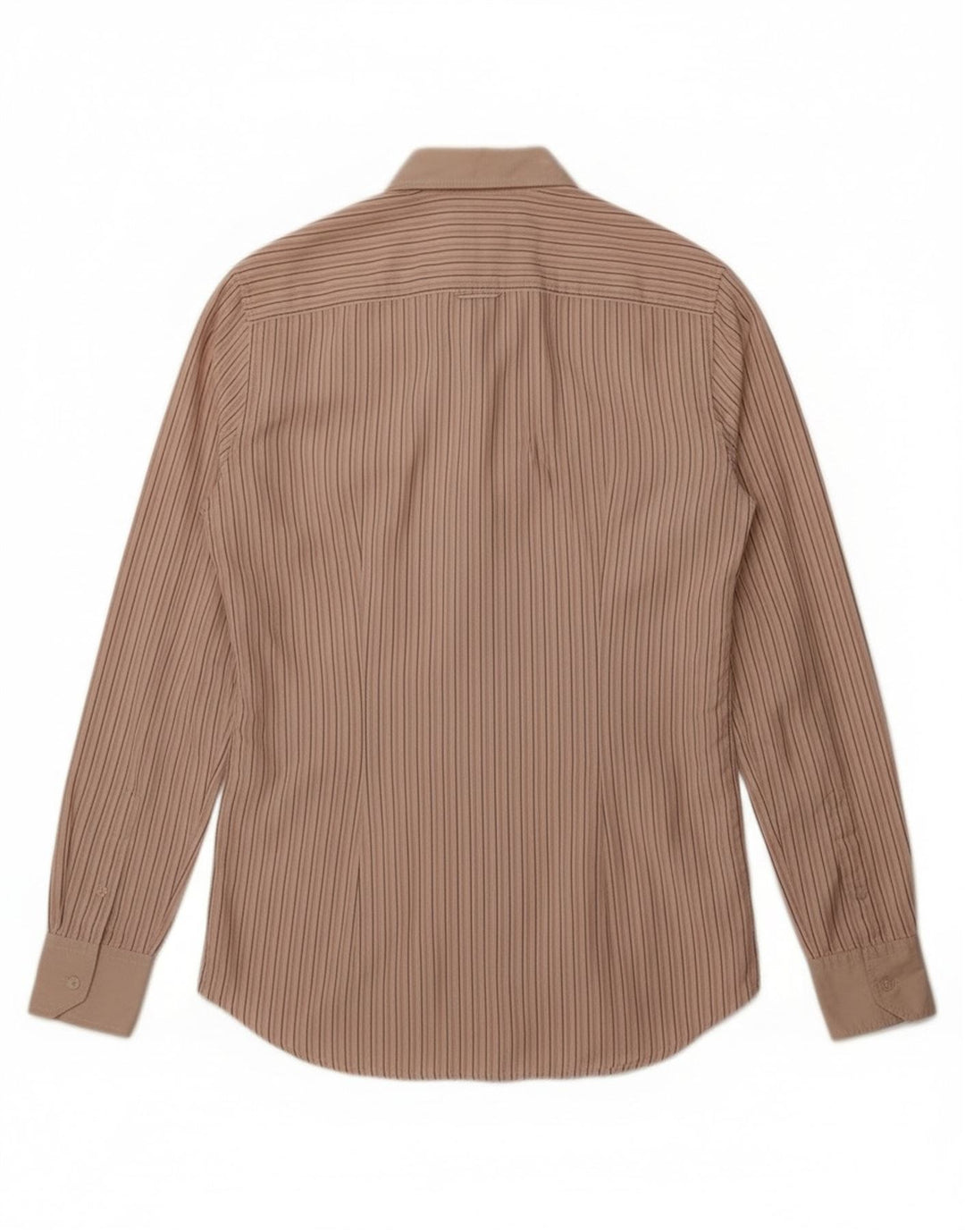 Dolce & Gabbana Mens George Shirt Size 39 15 1/2 Medium Beige Striped