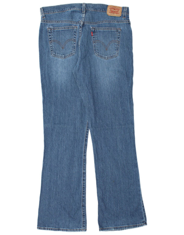 Levi's Womens 515 Nouveau Bootcut Jeans US 12 Large W34 L32 Blue Cotton