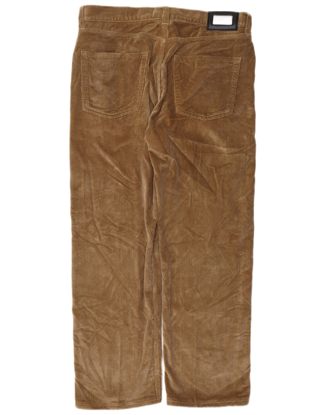 HUGO BOSS Mens Alabama Straight Corduroy Trousers W36 L30  Brown Cotton