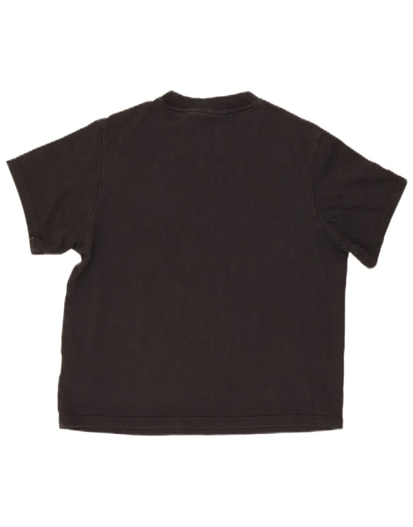 Adidas Womens Oversized T-Shirt Top UK 10 Small Black Cotton