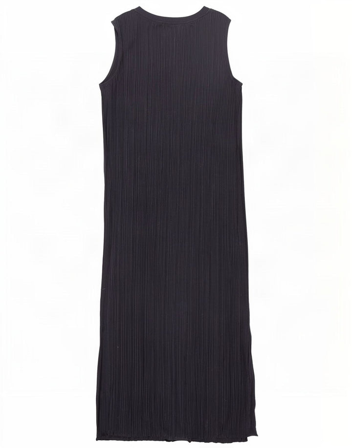 Marks & Spencer Womens Sleeveless Maxi Dress UK 12 Medium Navy Blue