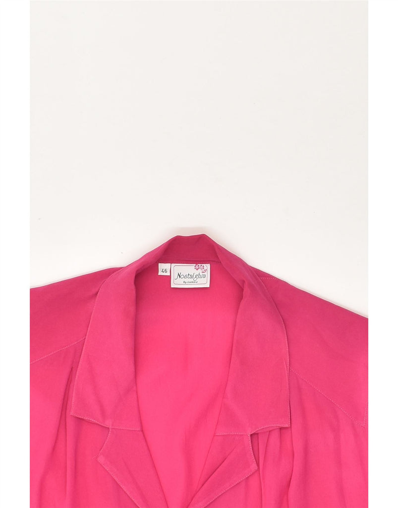 VINTAGE Womens Shirt Blouse EU 46 XL Pink Acetate | Vintage Vintage | Thrift | Second-Hand Vintage | Used Clothing | Messina Hembry 