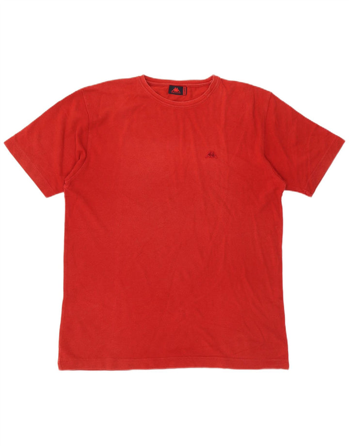 Kappa Mens T-Shirt Top XL Red Cotton