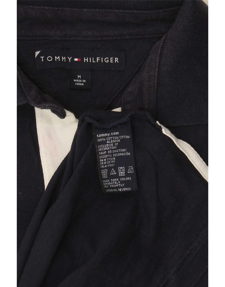 Tommy Hilfiger Mens Short Sleeve Polo Shirt Medium Navy Blue Classic