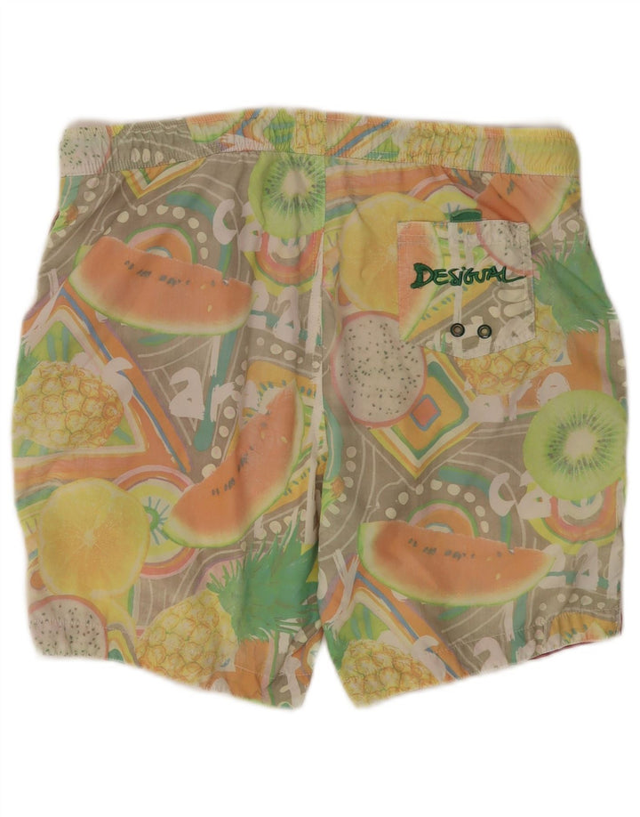 Desigual Mens Graphic Swimming Shorts Medium  Multicoloured Polyamide