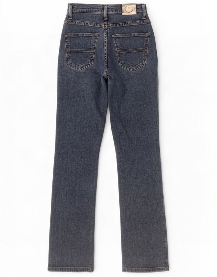 Trussardi Womens Bootcut Jeans W26 L29 Navy Blue Cotton