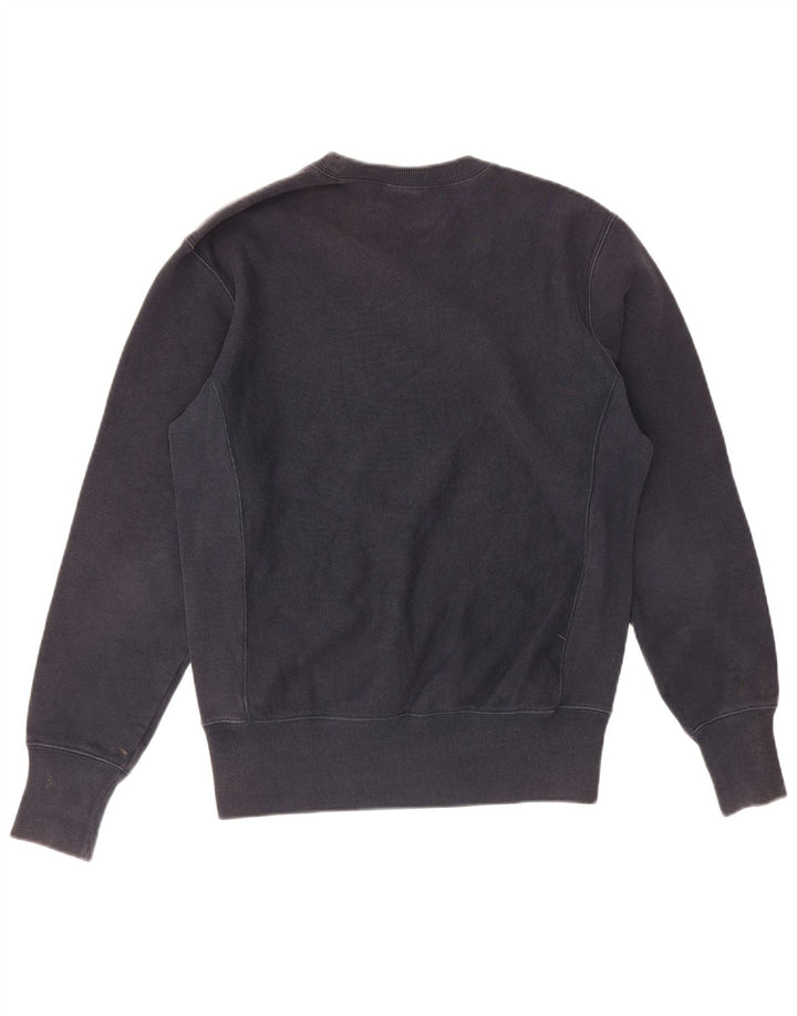Champion Mens Sweatshirt Jumper Small Navy Blue Cotton