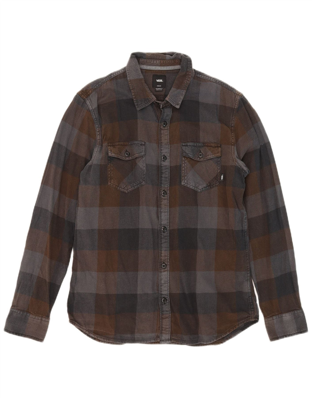 Vans Mens Tailored Fit Flannel Shirt Medium Multicoloured Check Cotton