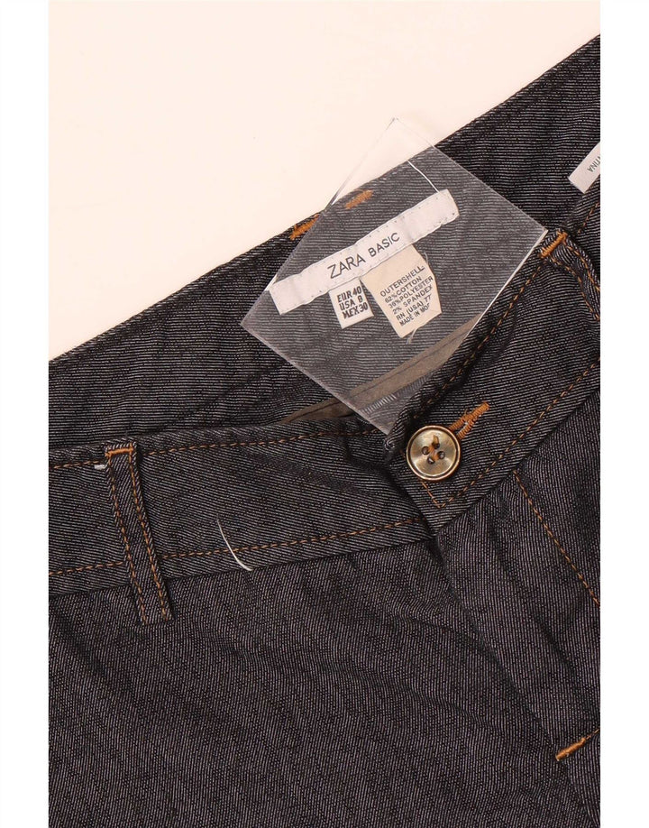 Zara Womens Bermuda Chino Shorts EU 40 Medium W30 Black Cotton