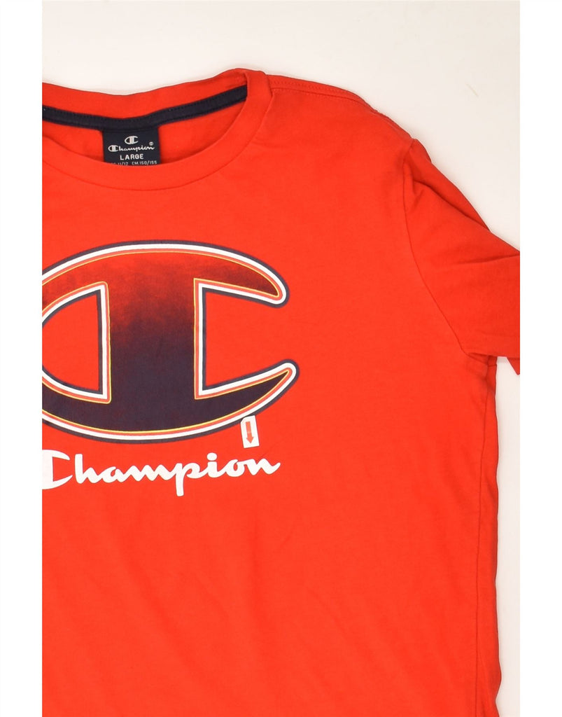 CHAMPION Boys Graphic T-Shirt Top 11-12 Years Large Red Cotton | Vintage Champion | Thrift | Second-Hand Champion | Used Clothing | Messina Hembry 