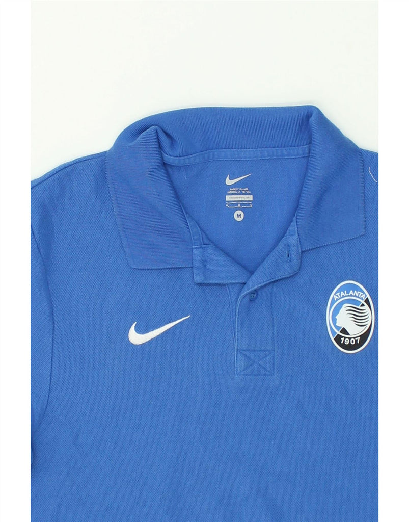 NIKE Mens Atalanta 1907 Polo Shirt Medium Blue | Vintage Nike | Thrift | Second-Hand Nike | Used Clothing | Messina Hembry 