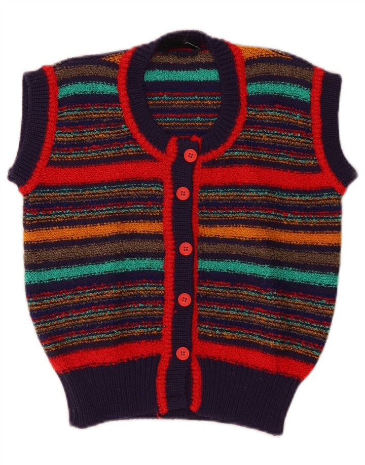 Brian Scott Womens Crop Cardigan Sweater EU 38 Medium Multicoloured Striped
