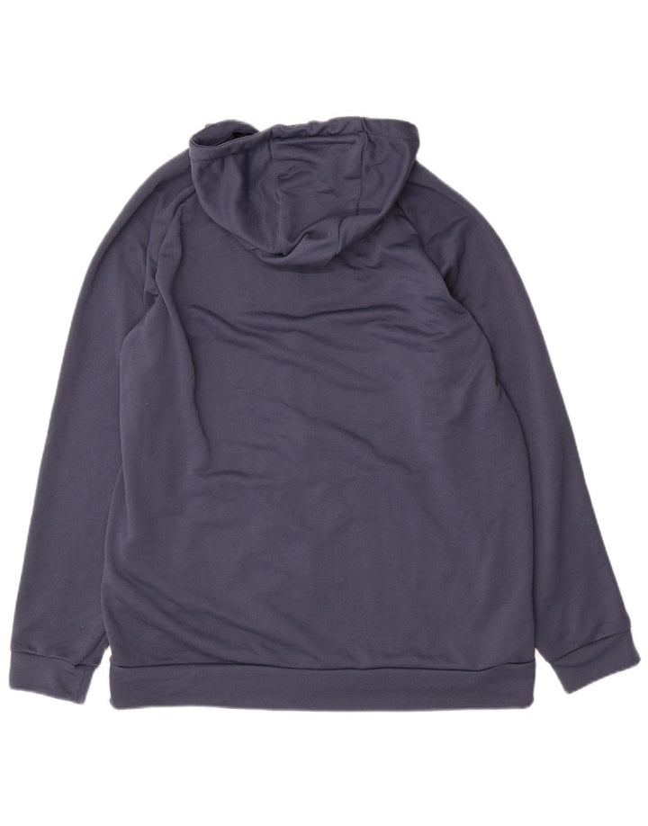 Nike Mens Dri Fit Zip Hoodie Sweater Large Navy Blue