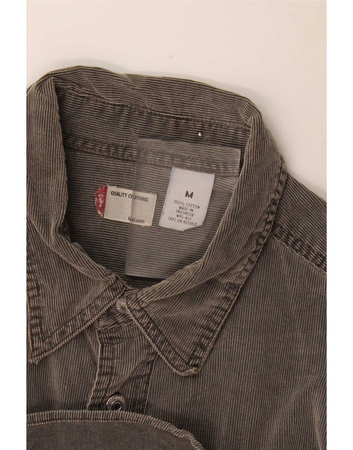 Levi's Mens Corduroy Shirt Medium Grey