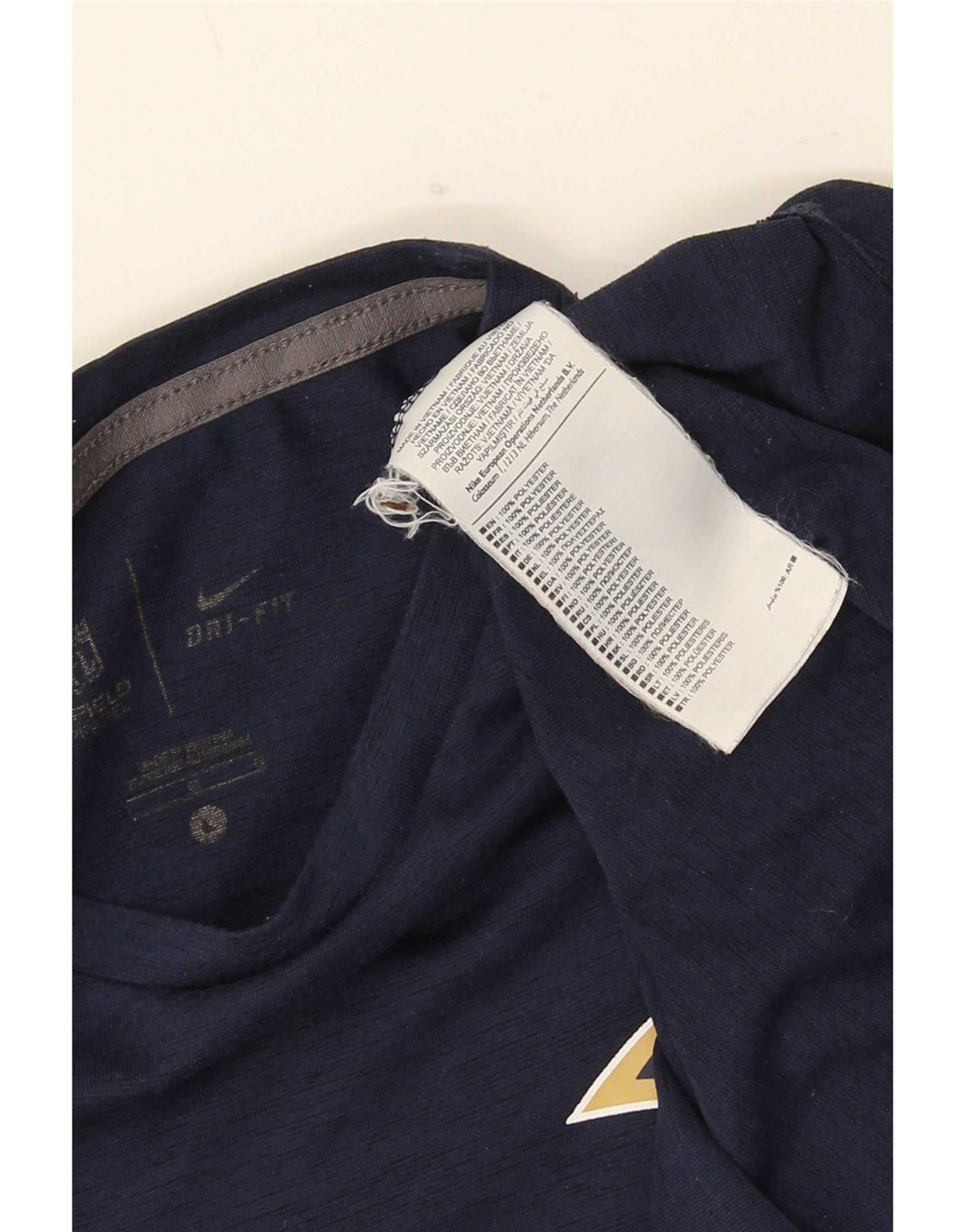 Nike Mens Los Angeles Rams T-Shirt Top Large Navy Blue Polyester