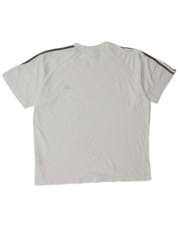 ADIDAS Mens T-Shirt Top Large White Cotton