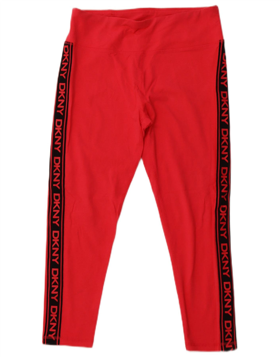 DKNY Womens Graphic Capri Leggings UK 16 Large  Pink Colourblock Cotton