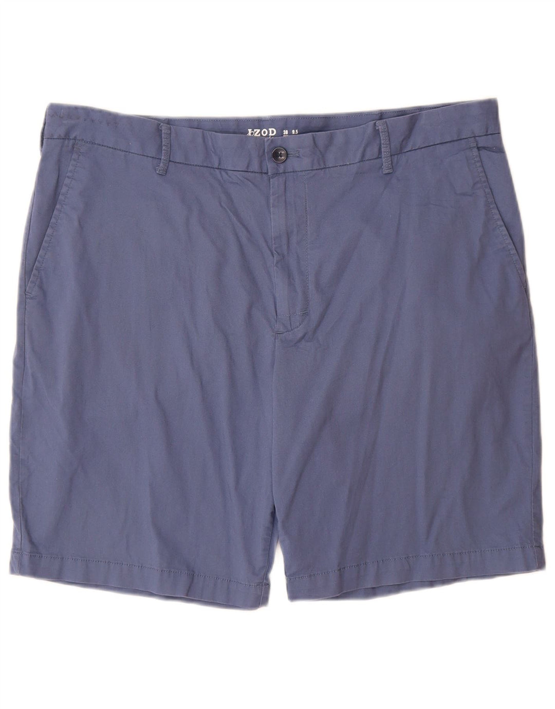 IZOD Mens Salt Water Chino Shorts W38 XL Blue Cotton