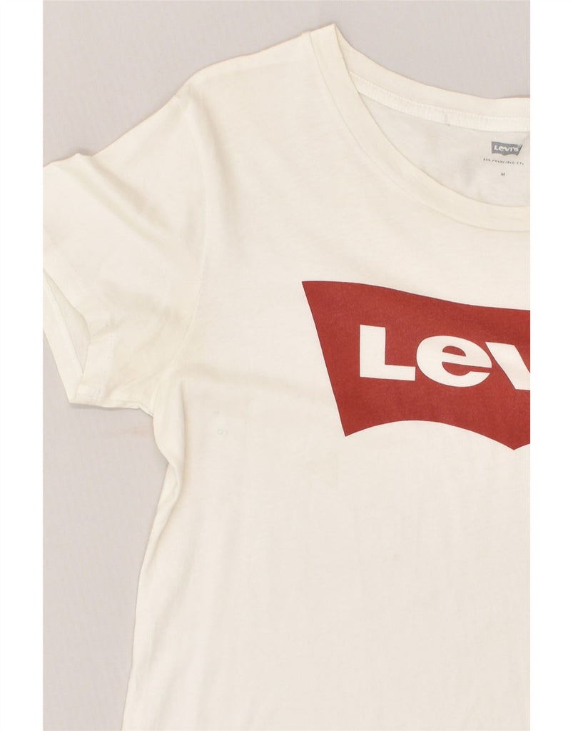 LEVI'S Mens Graphic T-Shirt Top Medium White | Vintage Levi's | Thrift | Second-Hand Levi's | Used Clothing | Messina Hembry 