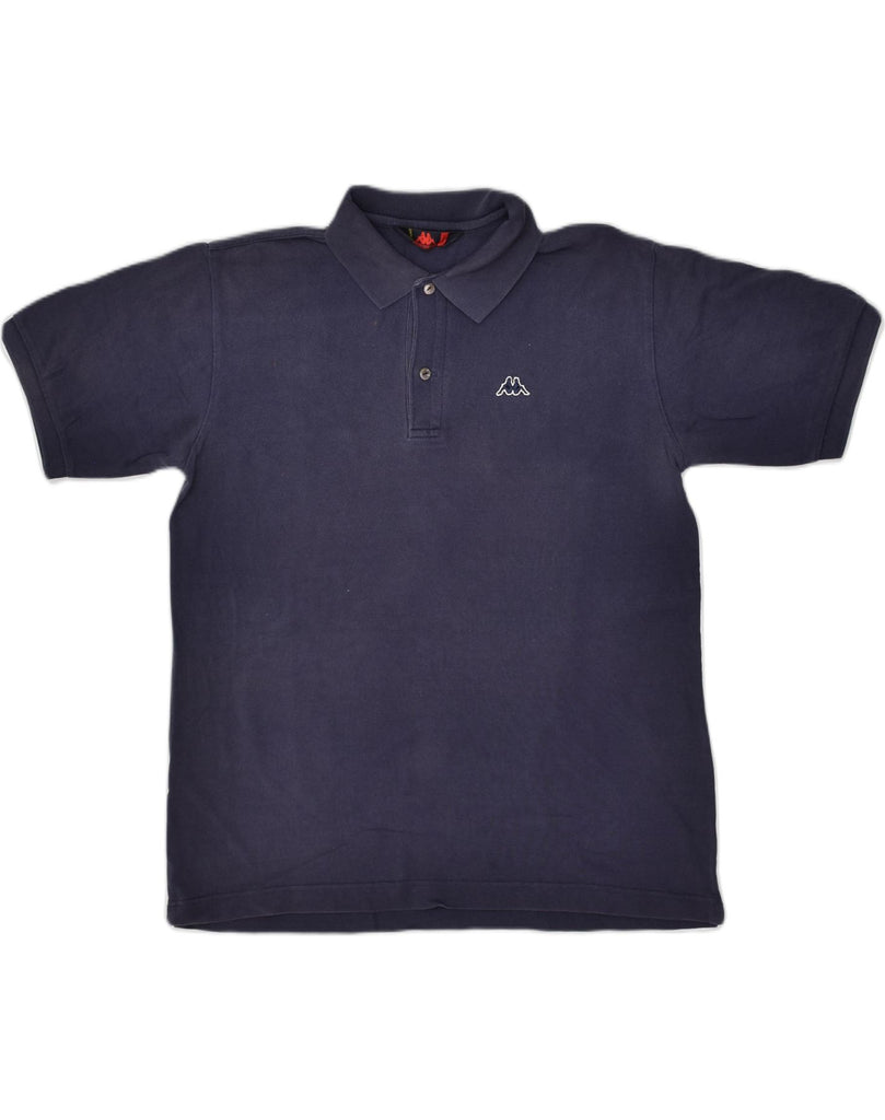 KAPPA Mens Polo Shirt Small Navy Blue Cotton | Vintage Kappa | Thrift | Second-Hand Kappa | Used Clothing | Messina Hembry 