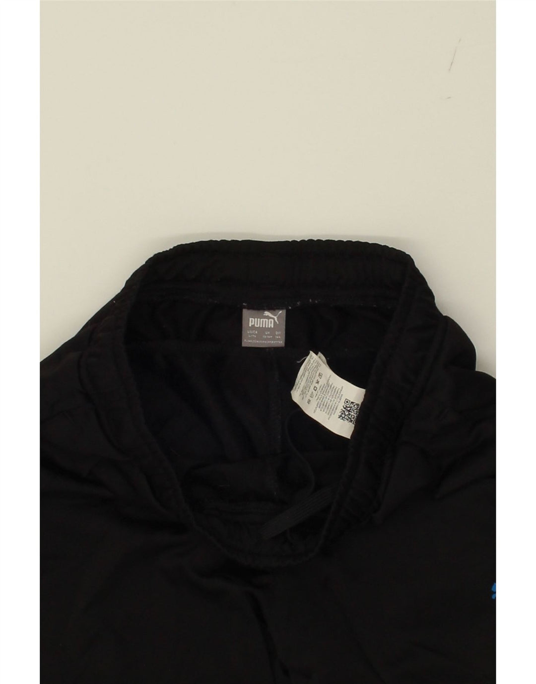 PUMA Boys Tracksuit Trousers 13-14 Years XL Black Polyester Vintage Puma and Second-Hand Puma from Messina Hembry 