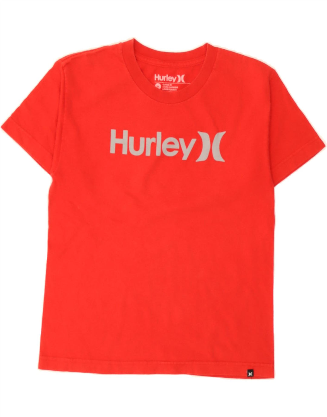 HURLEY Boys Graphic T-Shirt Top 13-14 Years Medium Red Cotton Vintage Hurley and Second-Hand Hurley from Messina Hembry 