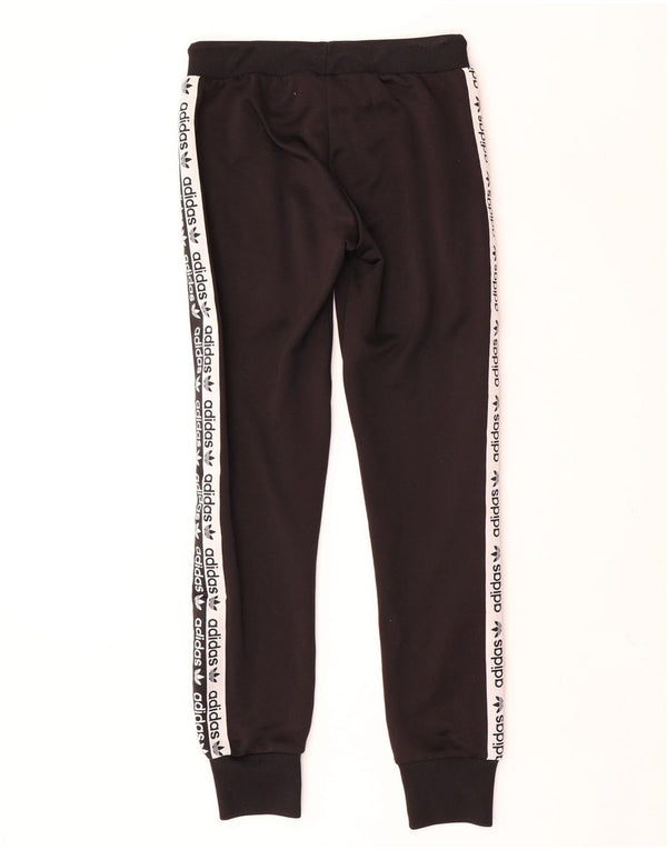 Adidas Womens Graphic Tracksuit Trousers Joggers UK 10 Small Black