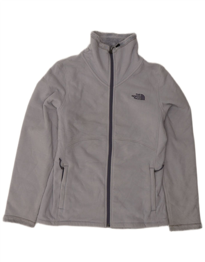 THE NORTH FACE Womens Fleece Jacket UK 14 Medium Grey Polyester