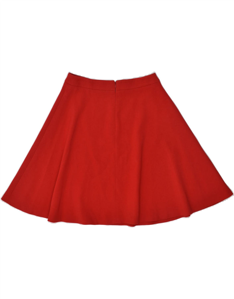 PHASE EIGHT Womens A-Line Skirt UK 12 Medium W30 Red Polyester | Vintage Phase Eight | Thrift | Second-Hand Phase Eight | Used Clothing | Messina Hembry 