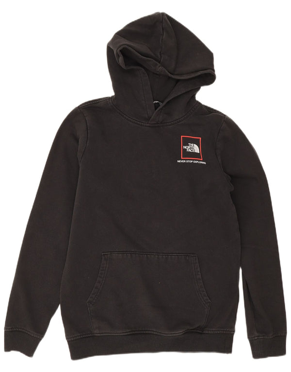 The North Face Boys Graphic Hoodie Jumper 15-16 Years 2XL Black Cotton