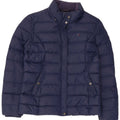Tommy Hilfiger Womens Padded Jacket UK 16 Large Navy Blue Polyester