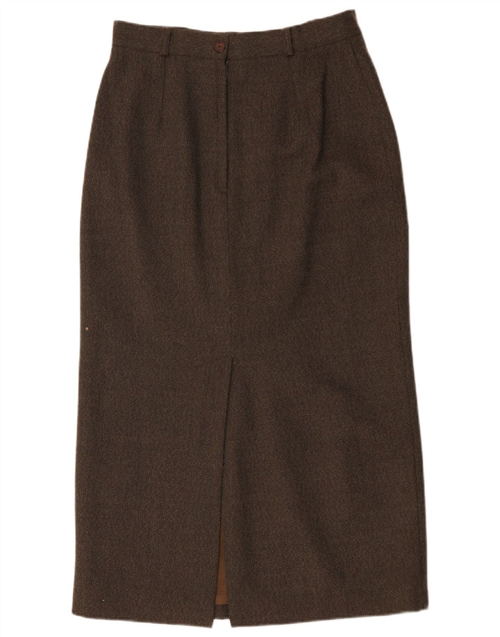 Endora Womens Maxi Skirt UK 14 Medium W30 Brown Wool