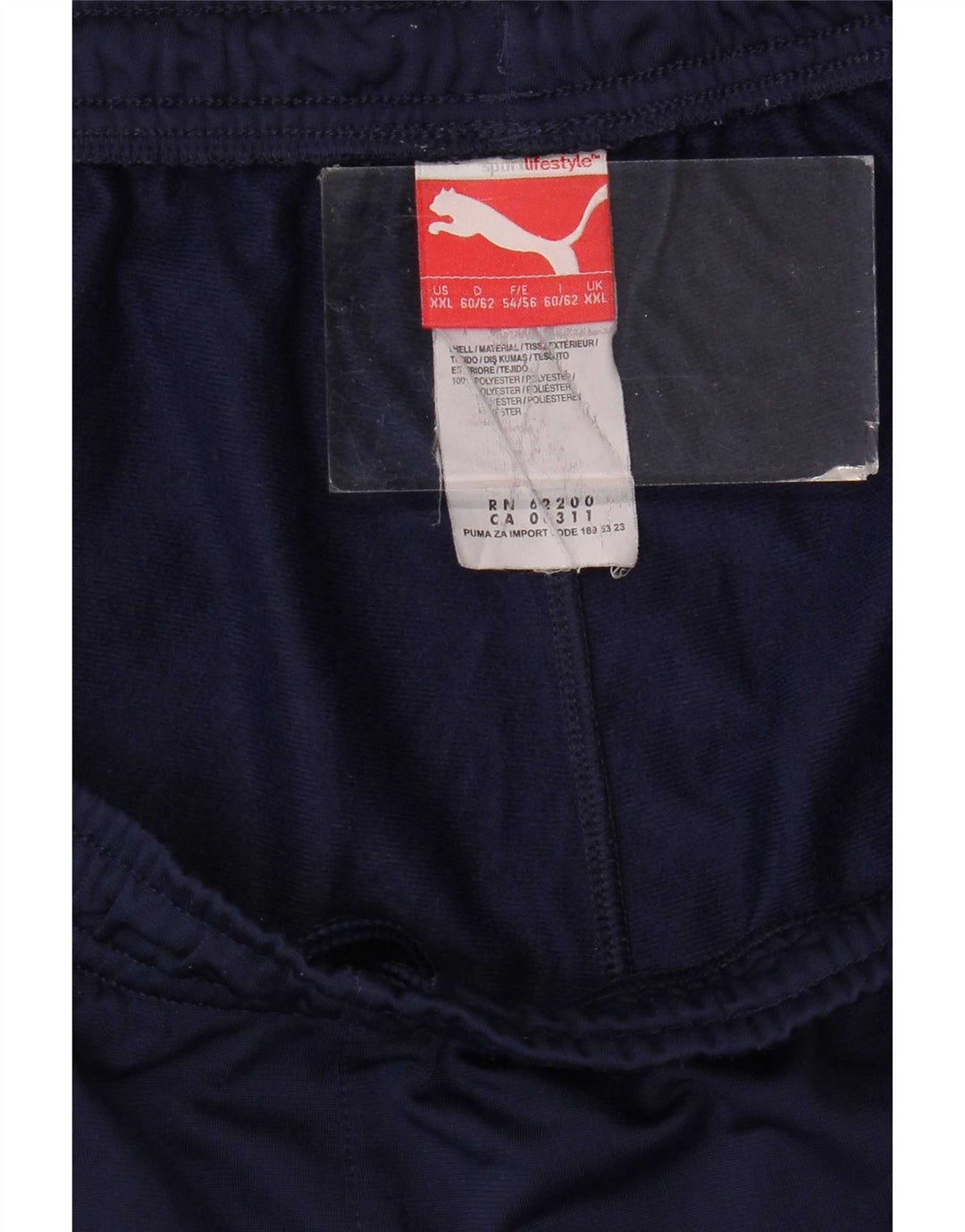 Puma Mens Tracksuit Trousers 2XL Navy Blue Polyester