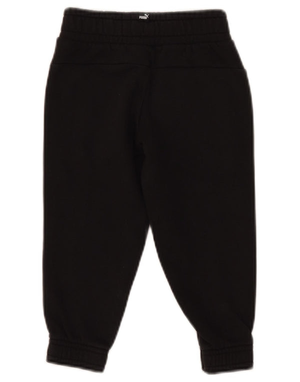 Puma Boys Graphic Tracksuit Trousers Joggers 2-3 Years  Black Cotton