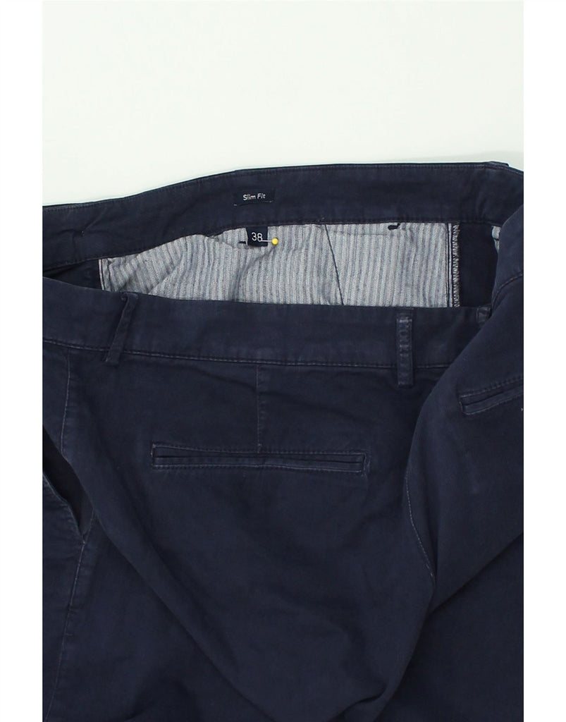 NORTH SAILS Mens Slim Fit Chino Trousers W38 L28 Navy Blue Cotton | Vintage North Sails | Thrift | Second-Hand North Sails | Used Clothing | Messina Hembry 