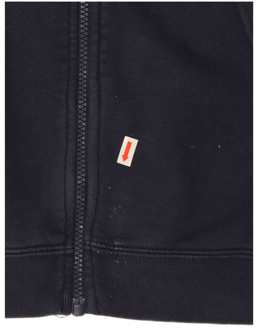 Nike Mens Zip Hoodie Sweater Large Navy Blue Cotton