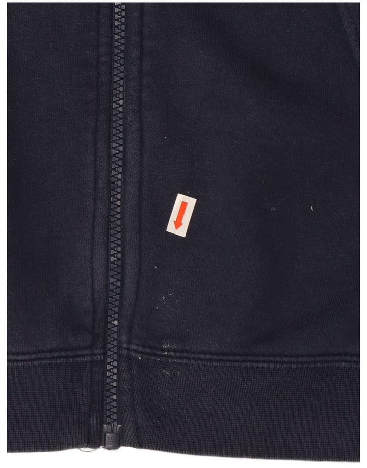 Nike Mens Zip Hoodie Sweater Large Navy Blue Cotton