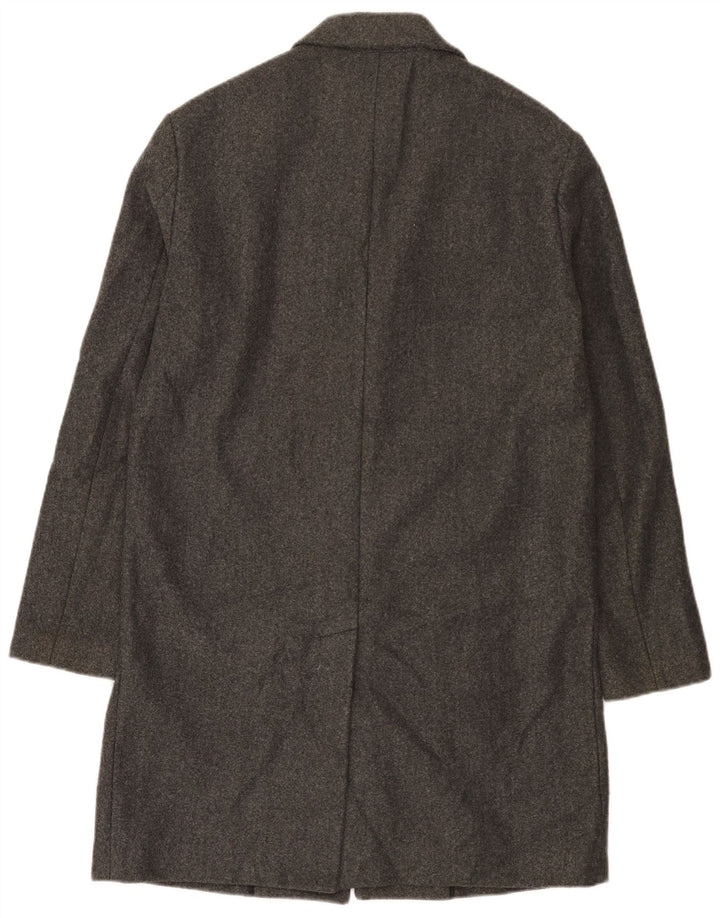 Zara Mens Overcoat UK 40 Large Grey