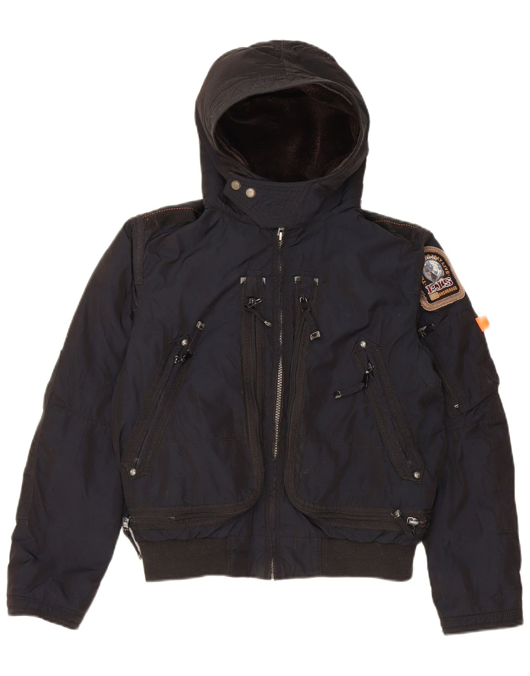 Parajumpers Boys Hooded Padded Jacket 11-12 Years Small Navy Blue Polyester
