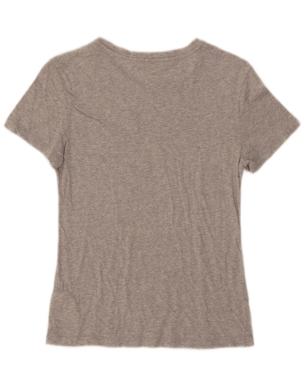 Calvin Klein Jeans Womens Graphic T-Shirt Top UK 10 Small Grey Flecked