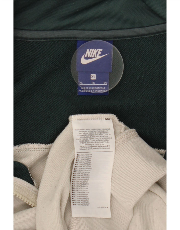 Nike Mens Tracksuit Top Jacket XL White Colourblock Polyester