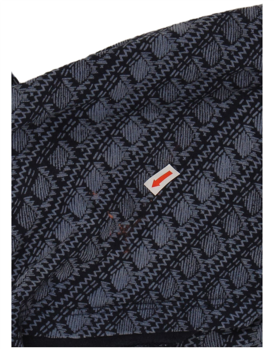 FAT FACE Womens A-Line Dress UK 14 Medium Navy Blue Geometric Viscose