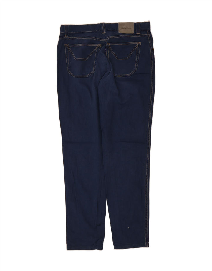 JECKERSON Mens Slim Jeans W34 L31 Navy Blue Cotton Vintage Jeckerson and Second-Hand Jeckerson from Messina Hembry 
