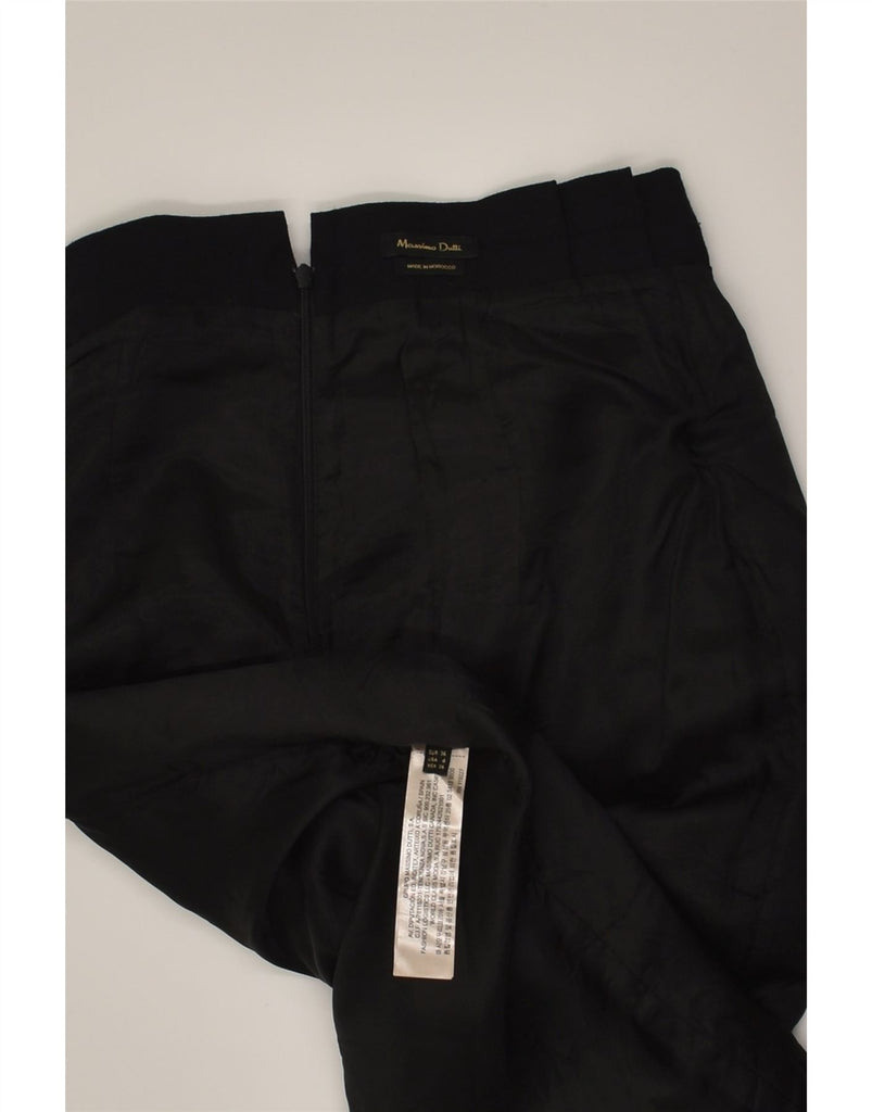 MASSIMO DUTTI Womens Midi Skirt EU 36 Small W26 Black Viscose | Vintage Massimo Dutti | Thrift | Second-Hand Massimo Dutti | Used Clothing | Messina Hembry 