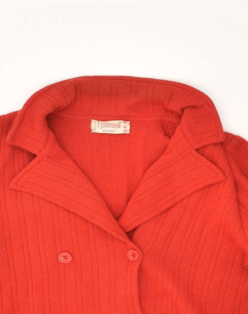 VINTAGE Girls Cardigan Sweater 13-14 Years Red Wool | Vintage Vintage | Thrift | Second-Hand Vintage | Used Clothing | Messina Hembry 