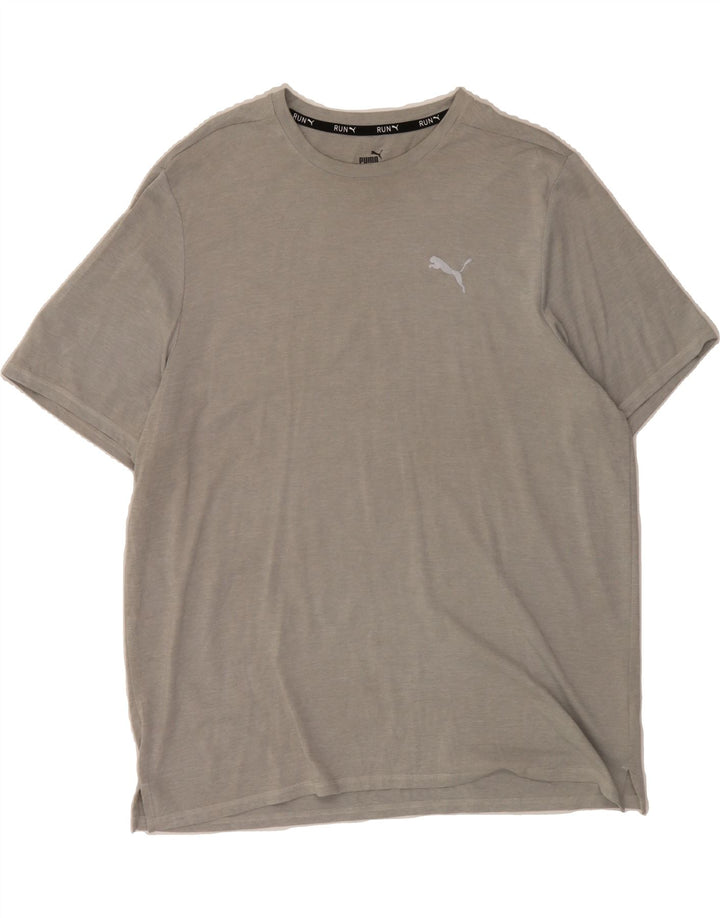 PUMA Mens T-Shirt Top XL Grey Vintage Puma and Second-Hand Puma from Messina Hembry 