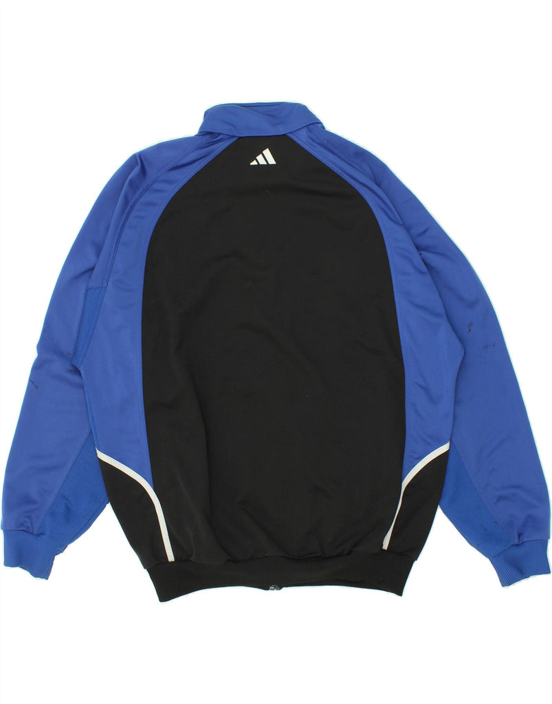 ADIDAS Mens Tracksuit Top Jacket UK 44/46 Large Black Colourblock Vintage Adidas and Second-Hand Adidas from Messina Hembry 