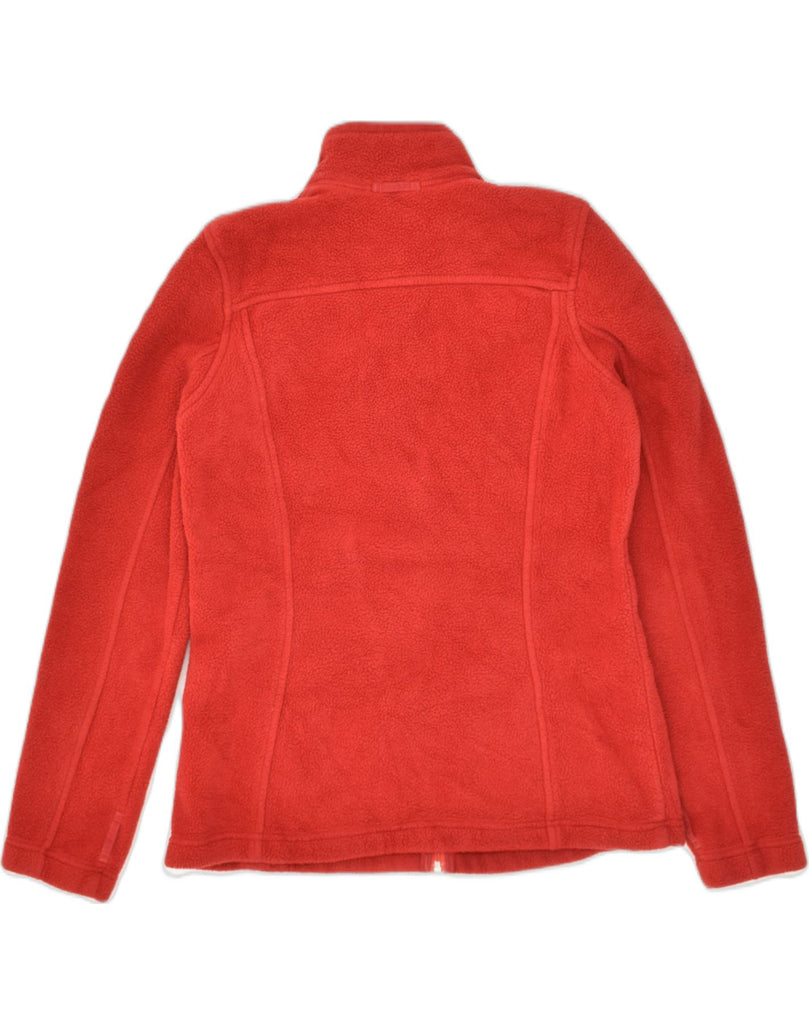 EDDIE BAUER Womens Fleece Jacket UK 14 Medium Red Polyester | Vintage Eddie Bauer | Thrift | Second-Hand Eddie Bauer | Used Clothing | Messina Hembry 