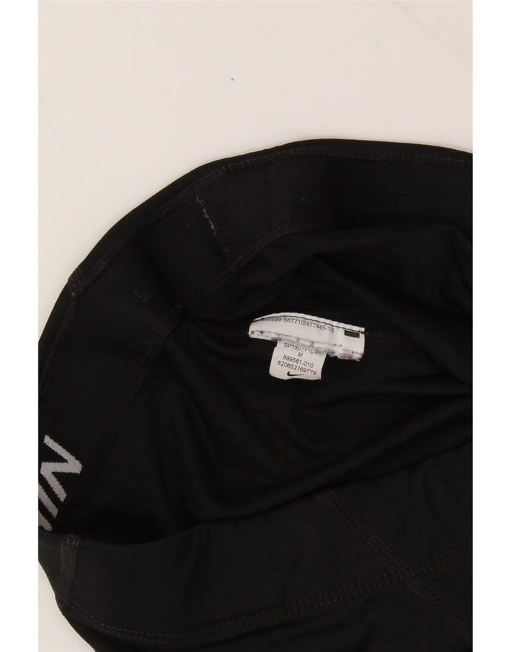 NIKE Womens Graphic Leggings UK 12 Medium  Black Vintage Nike and Second-Hand Nike from Messina Hembry 