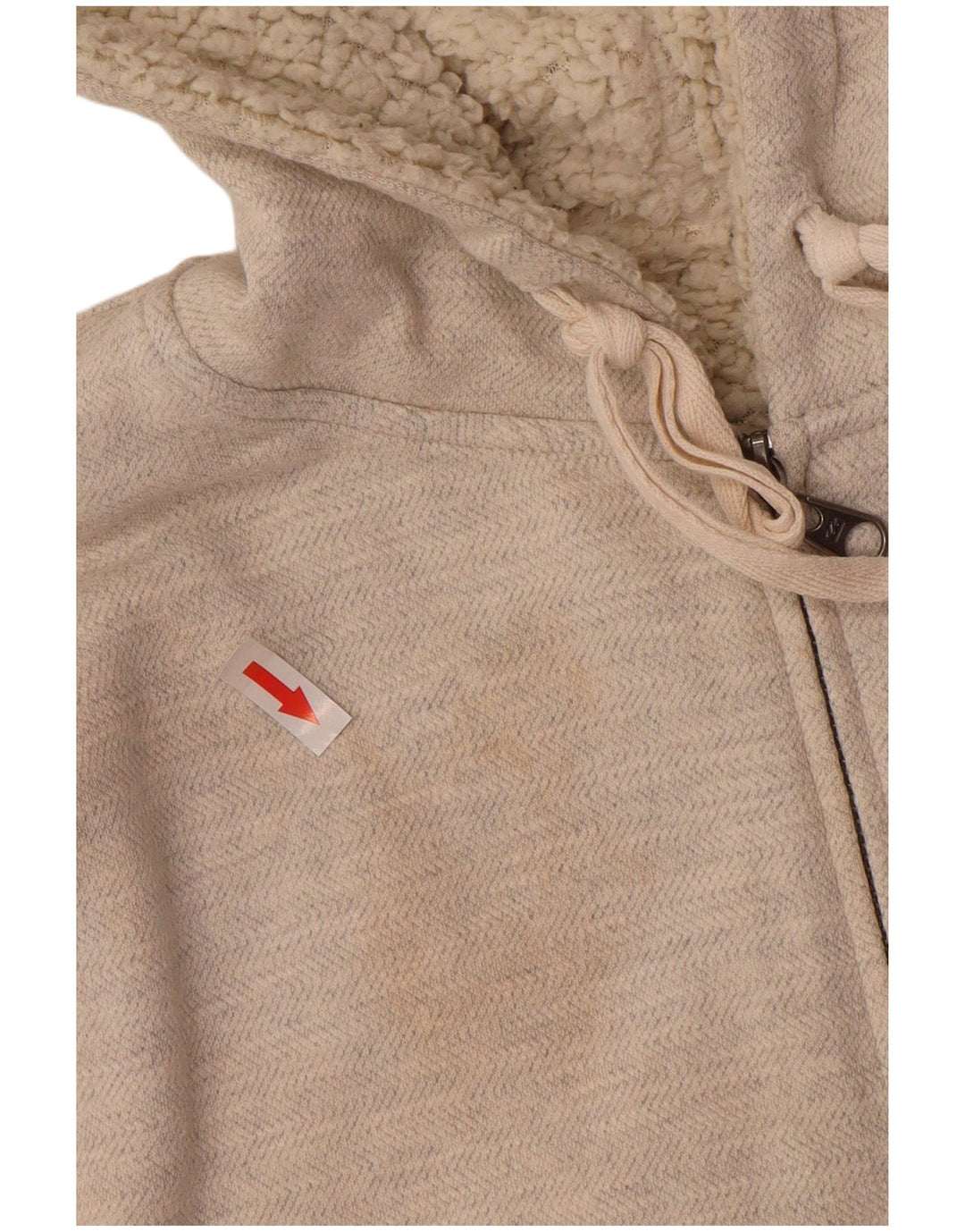 BILLABONG Womens Zip Hoodie Sweater UK 8 Small  Grey Colourblock